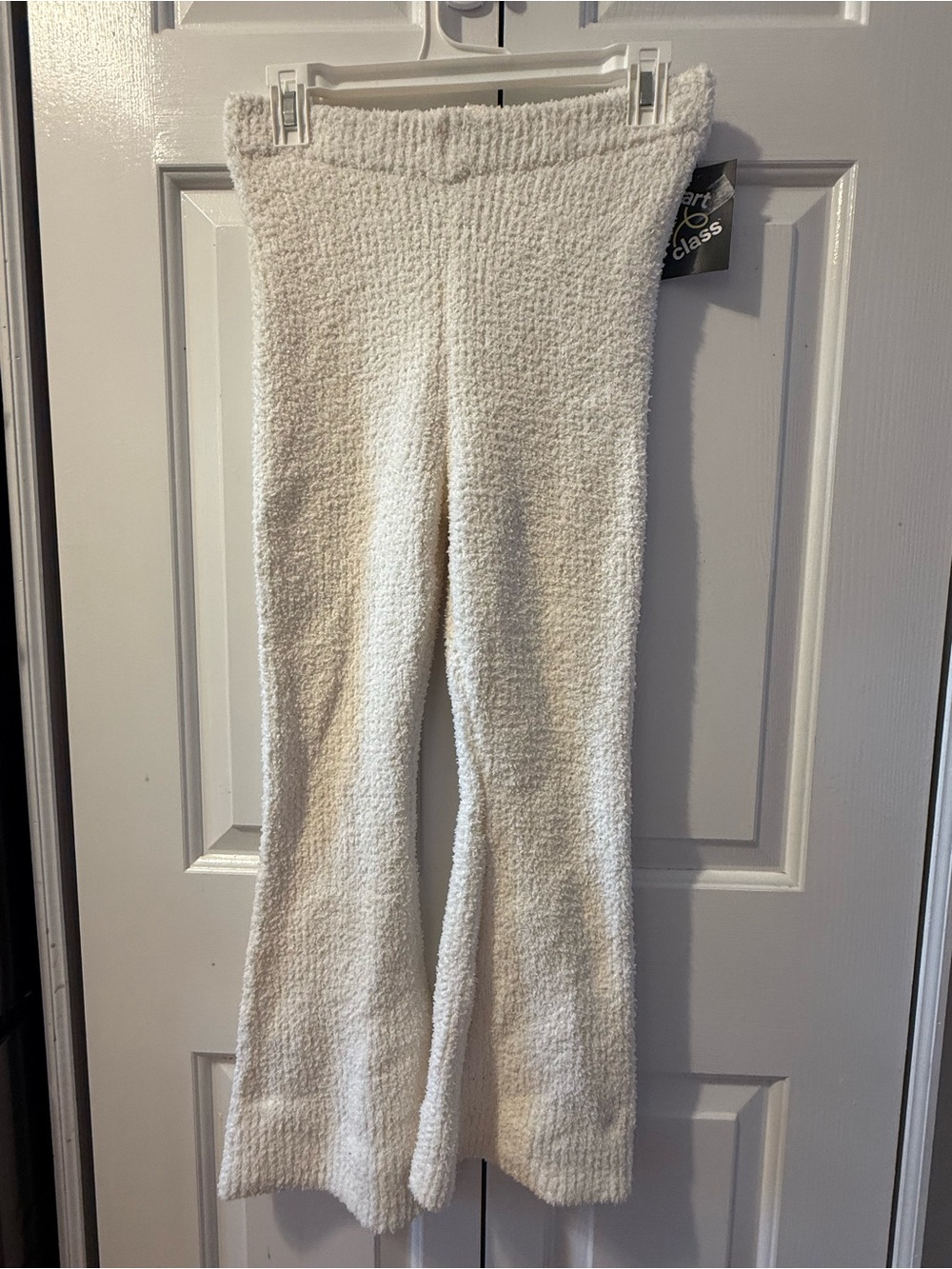 Art Class Light White Flare Leg Elastic Waist Cozy Pants - Girls Size Lg 10/12